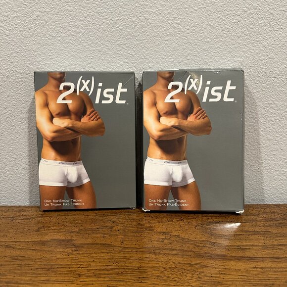 2(x)ist Men’s Vintage No-Show Trunks – Size Small – Set of 2 (Sealed Packs) - Picture 1 of 8